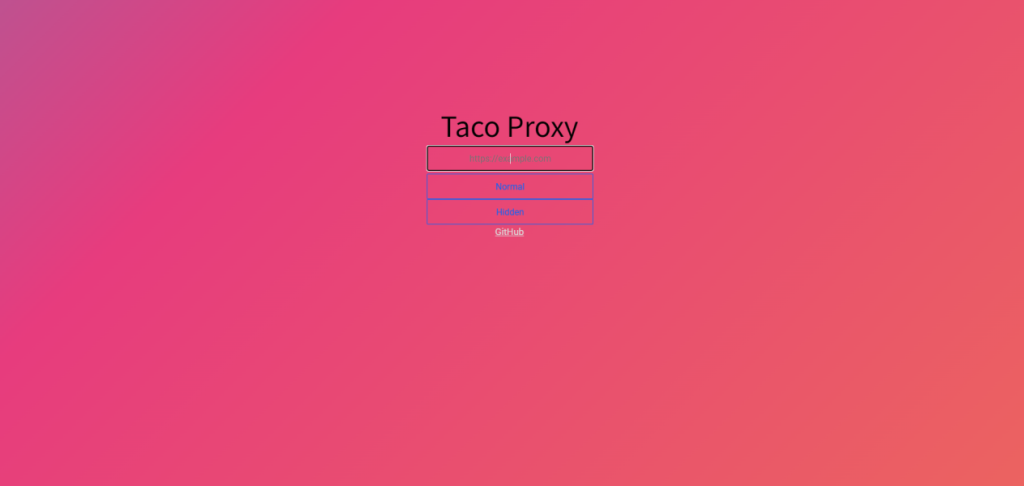 Taco Proxy
